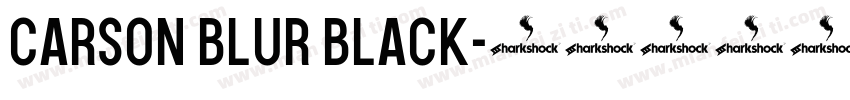 Carson Blur Black字体转换